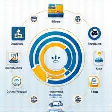 Graphic representing automated process flow.